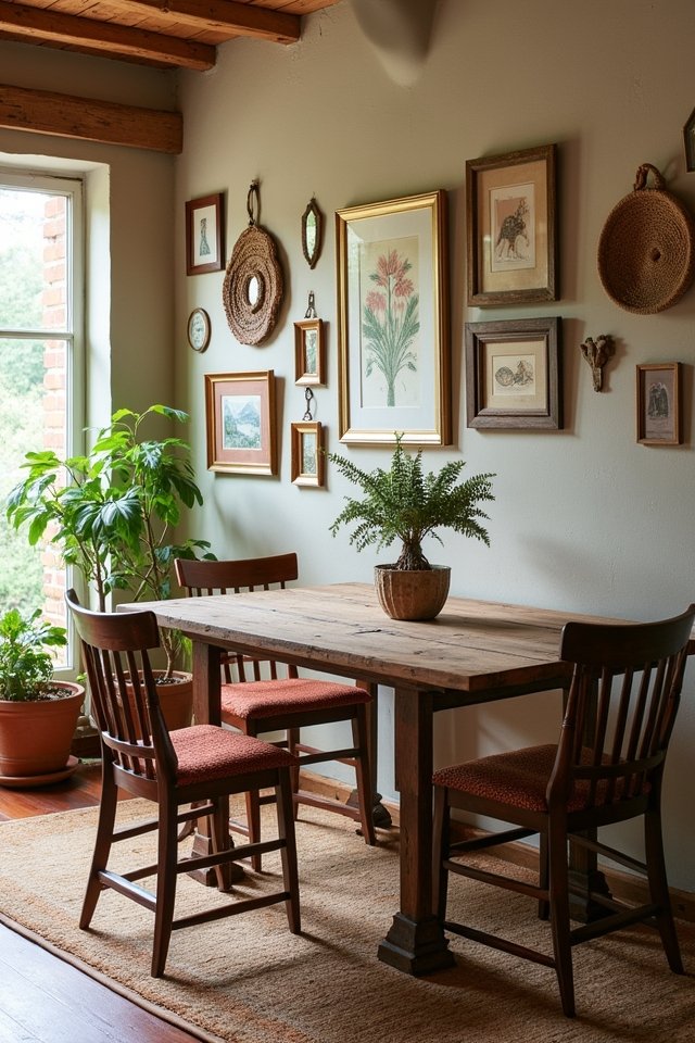 charming kitchen gallery wall