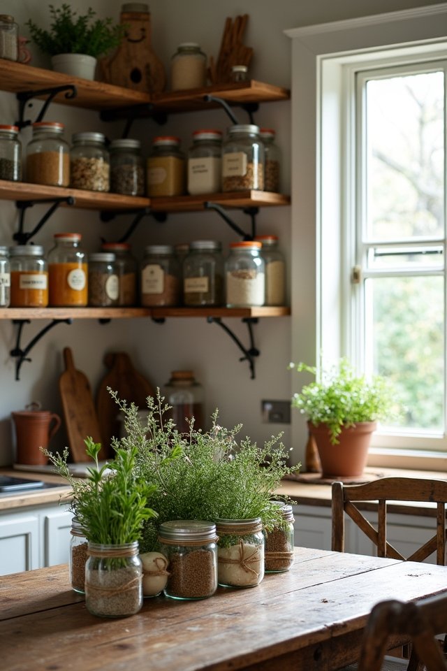 charming kitchen storage solution
