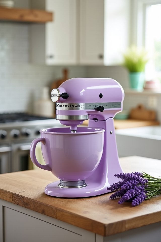 charming lavender kitchenaid mixer
