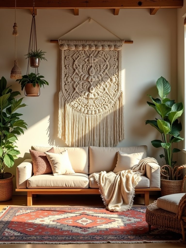 charming macram bohemian accents