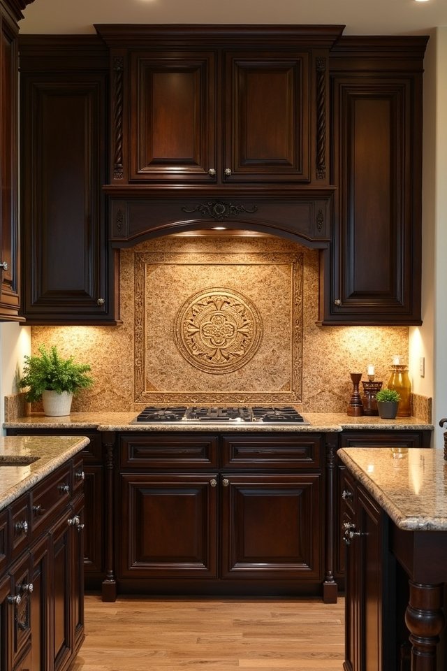 charming mosaic tile kitchen
