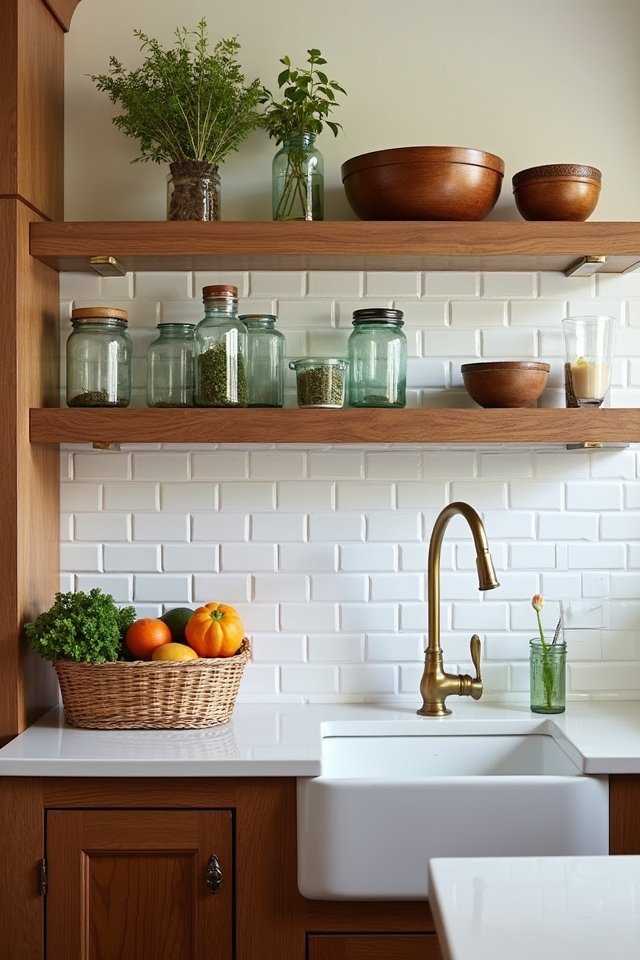 charming open shelving ideas