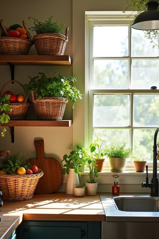 charming organized kitchen decor