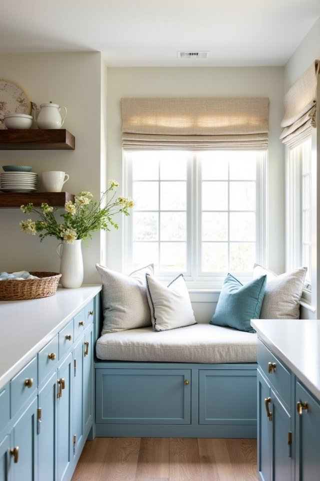 charming powder blue kitchen