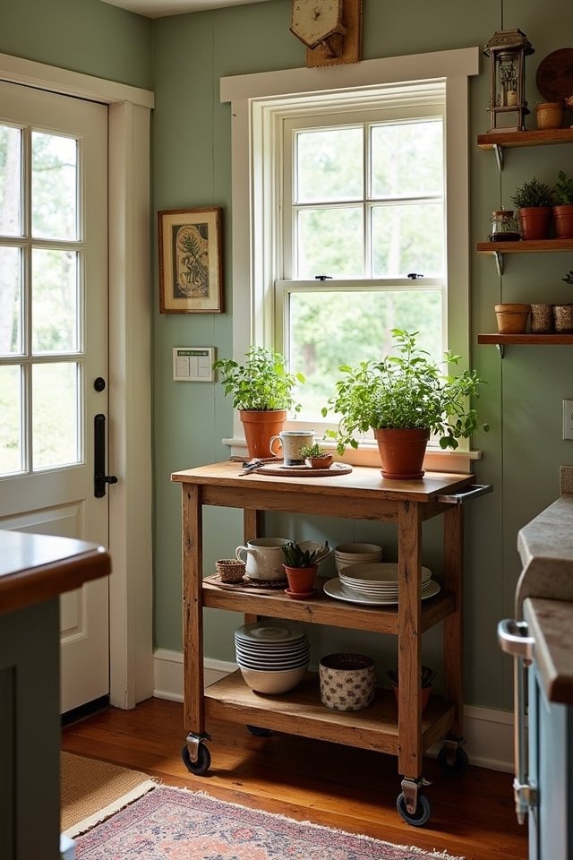 charming rolling cart storage