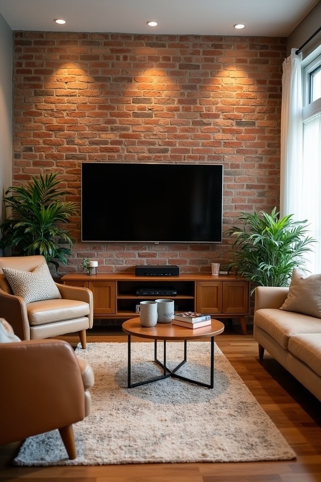 charming rustic brick wall