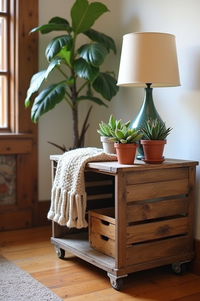 charming rustic crate table