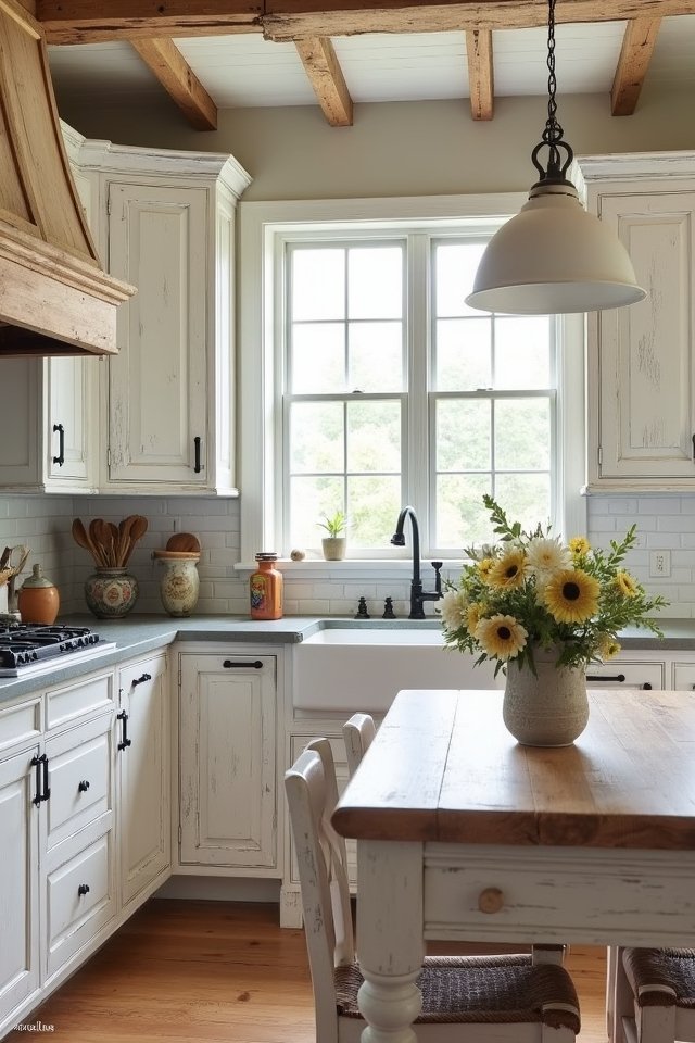 charming rustic kitchen finishes