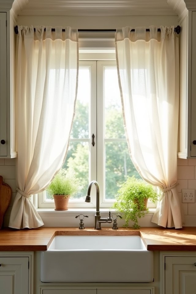 charming sheer linen curtains
