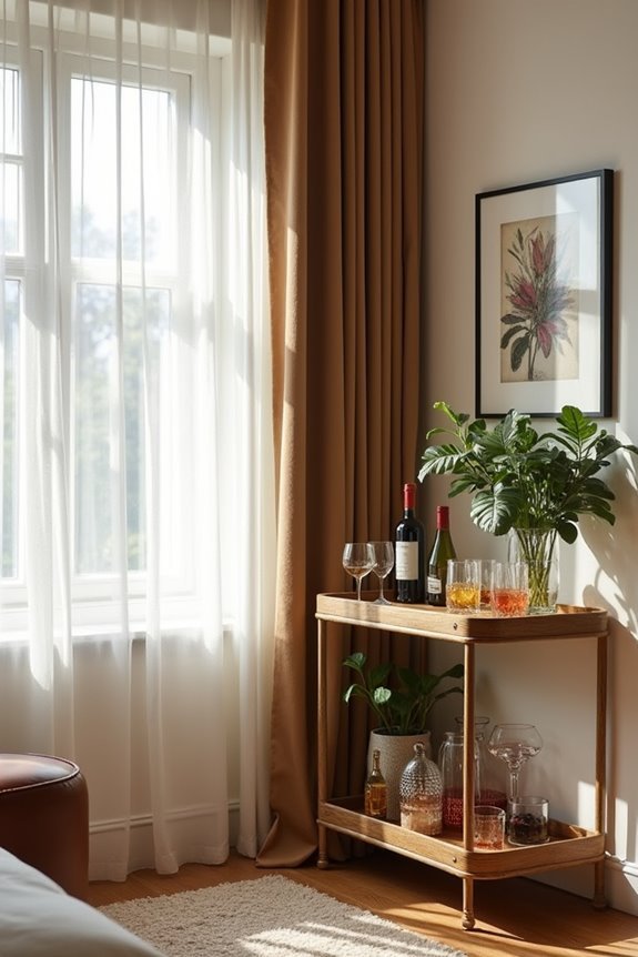 charming small bar cart