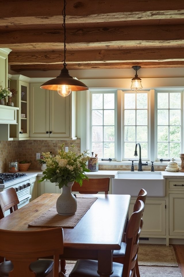 charming traditional kitchen lighting