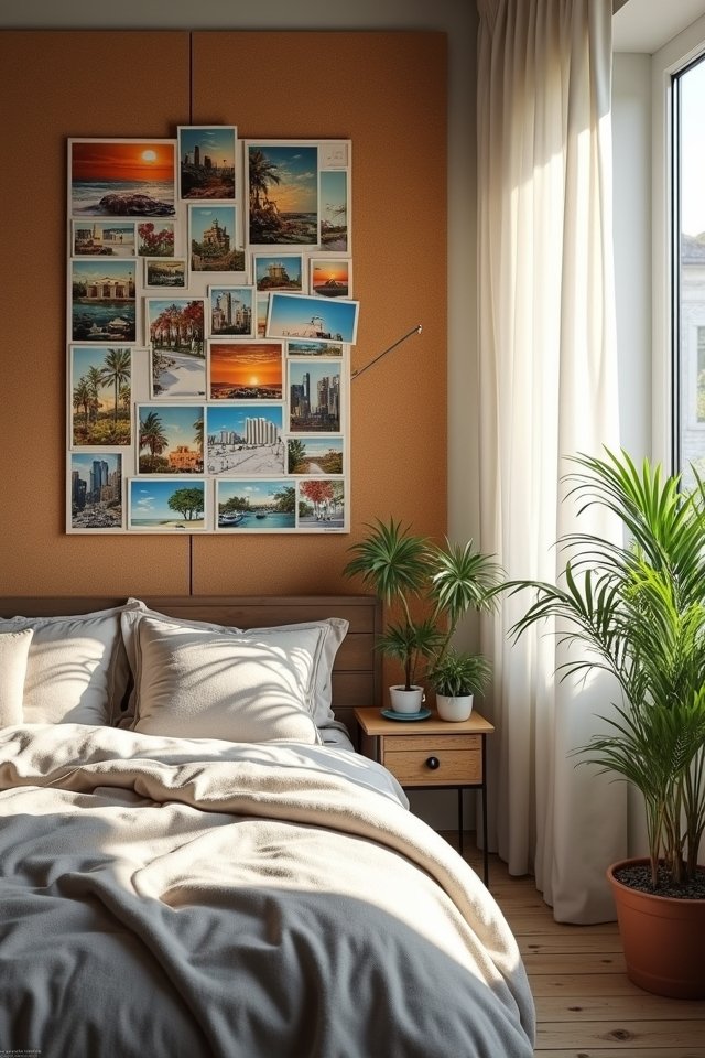 charming vintage postcard display
