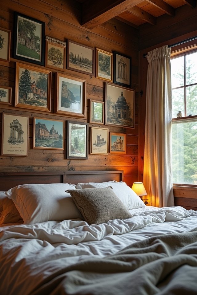 charming vintage postcard display