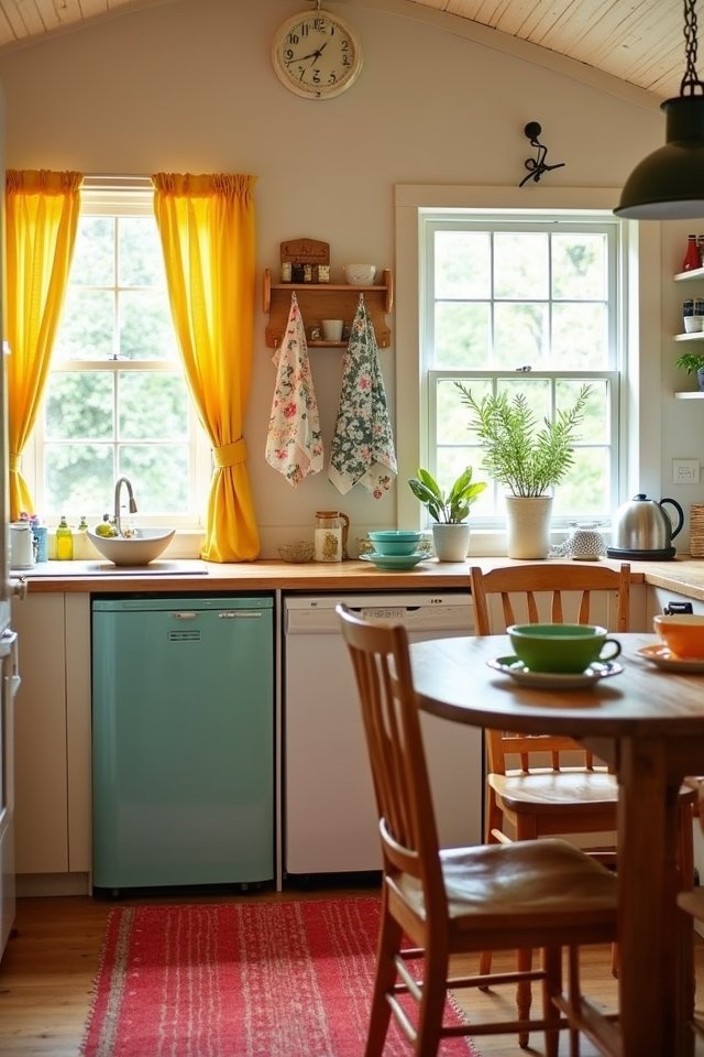 cheerful kitchen textile selection