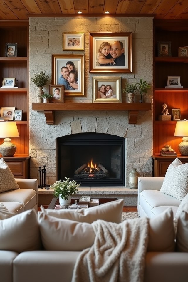 cherished family photo displays