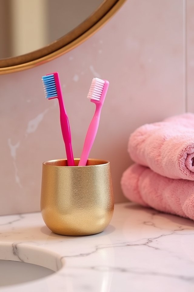 chic and functional toothbrush holder