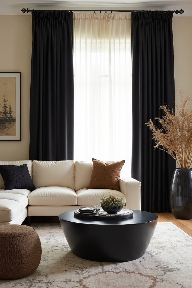 chic black and cream elegance