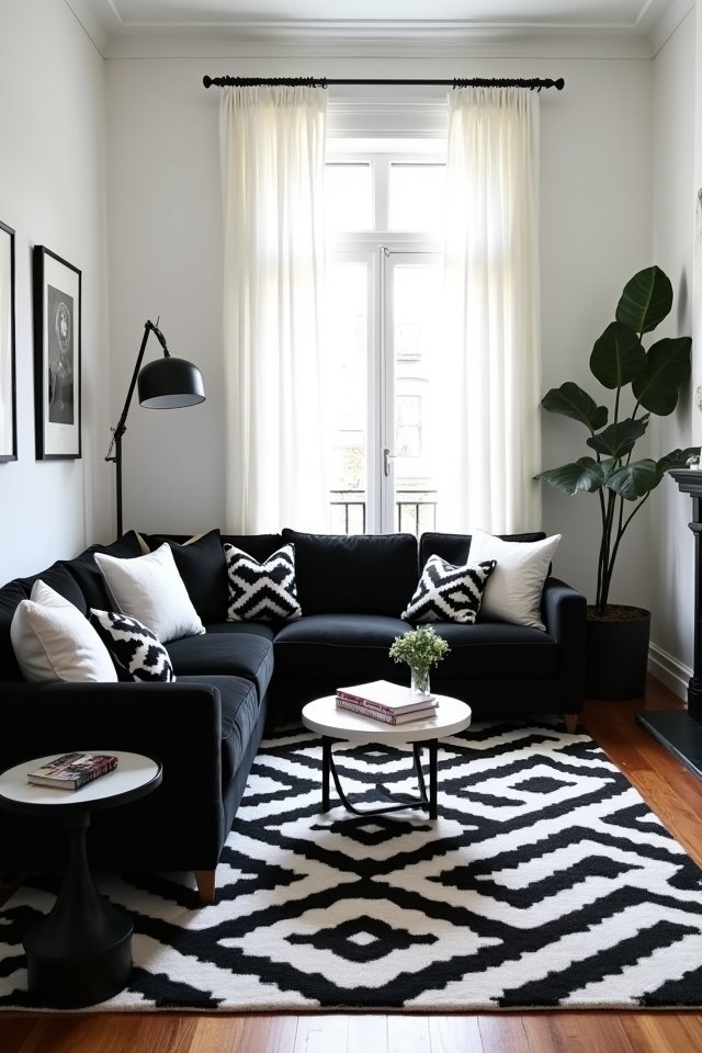 chic black and white elegance