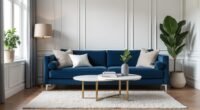 chic blue couch designs