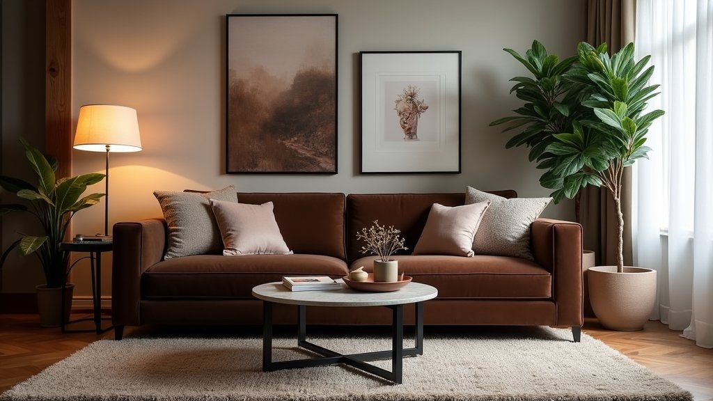 chic chocolate brown couches