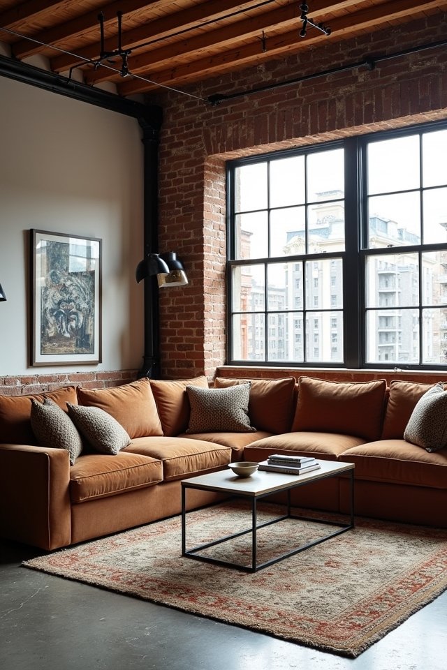 chic cozy industrial loft