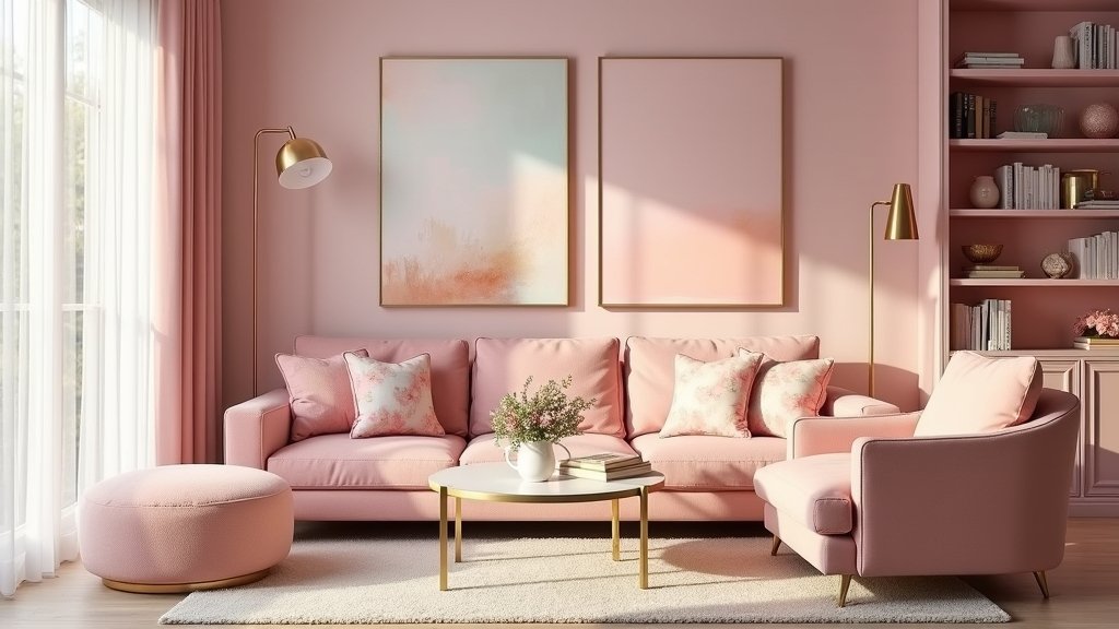 chic feminine pink decor