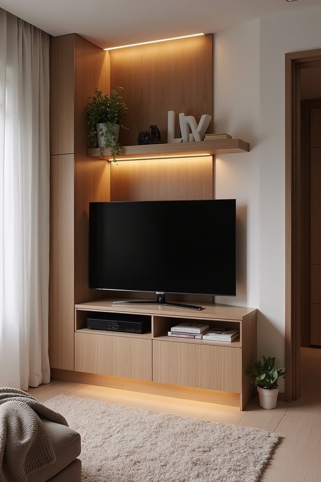 chic functional corner storage