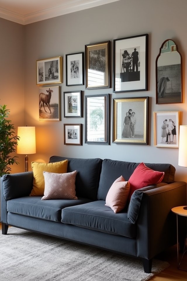 chic gallery wall design