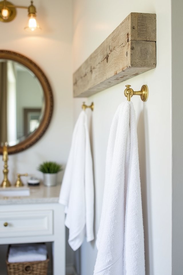 chic gold towel bars glamour