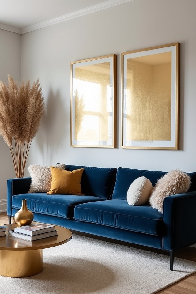 chic gold wall art transformation