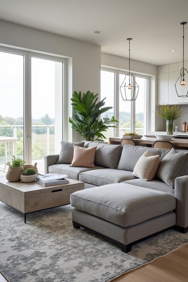chic gray accents transform space