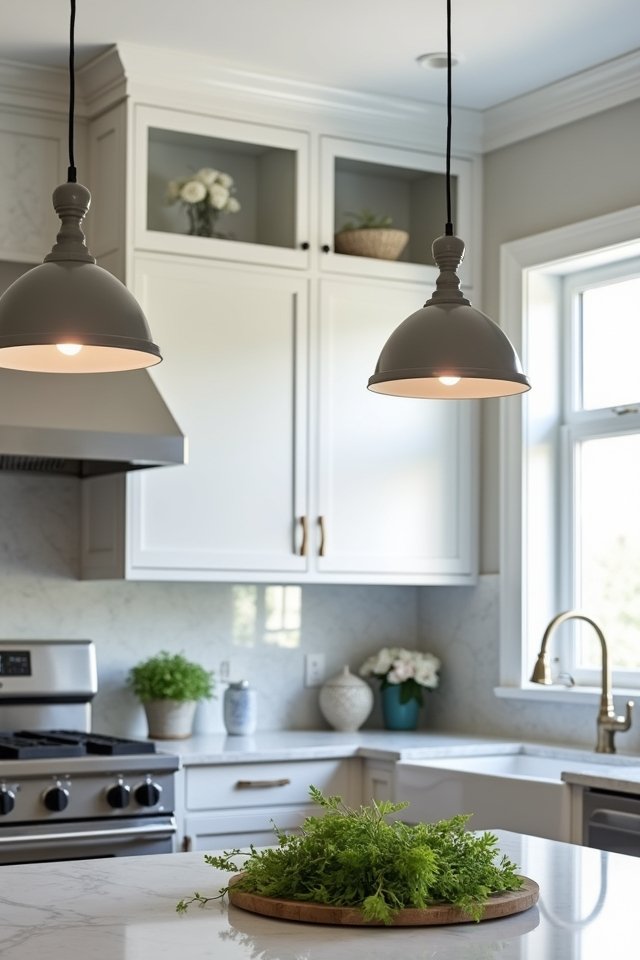 chic gray pendant lighting