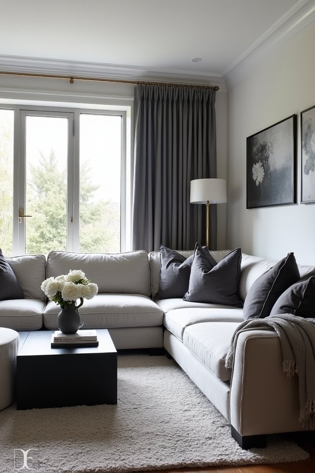 chic grey depth contrast