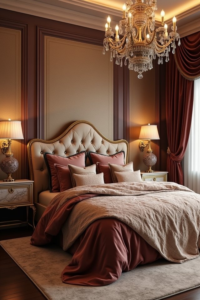 chic luxurious bedroom design