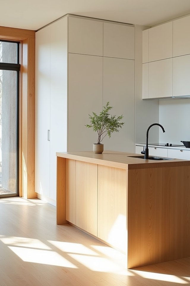 chic minimalist bamboo island