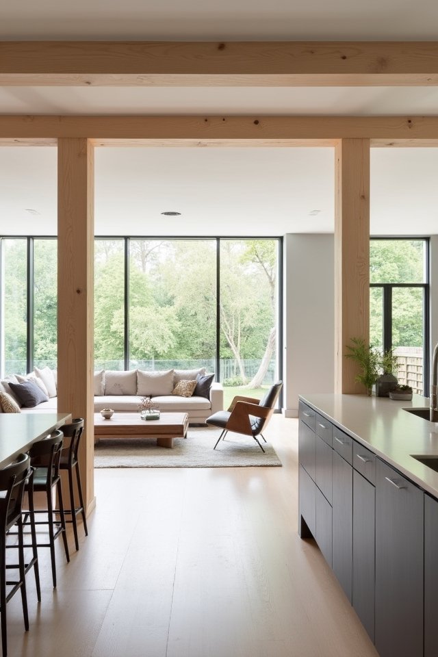 chic minimalist kitchen dividers