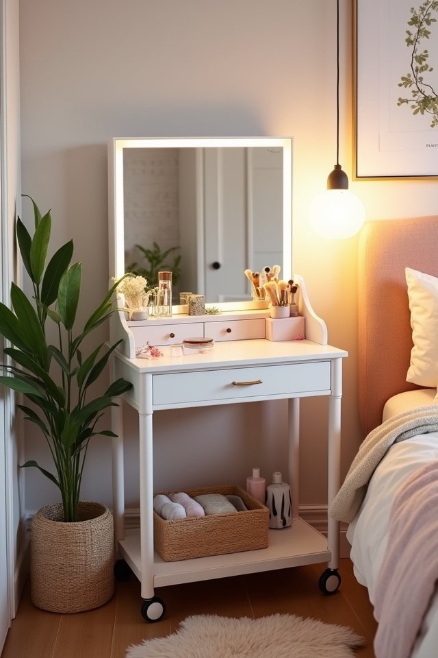 chic mobile makeup cart