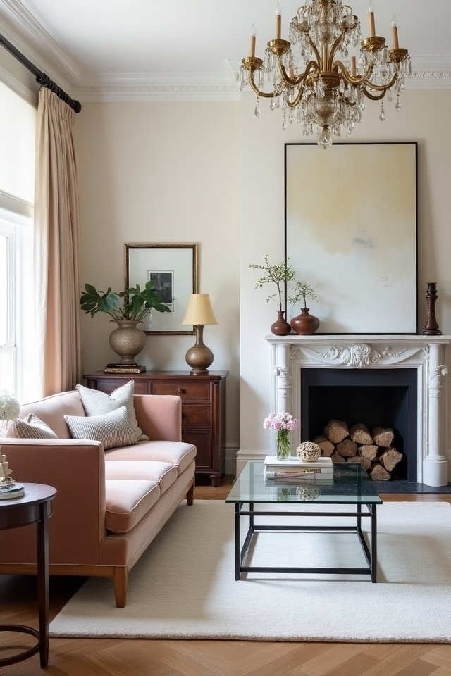 chic modern classic living fusion