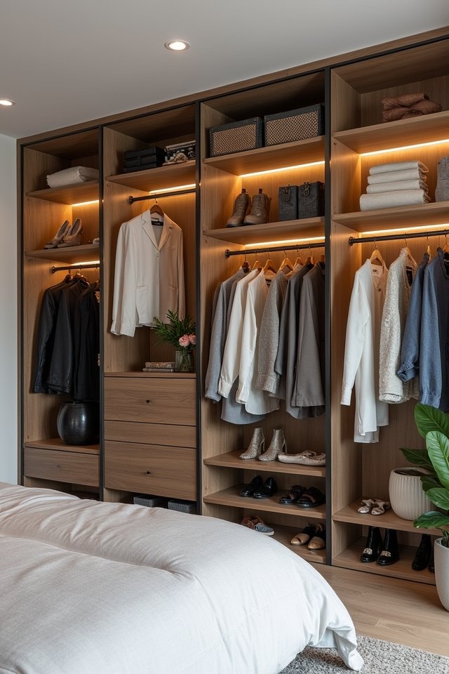 chic open shelving designs