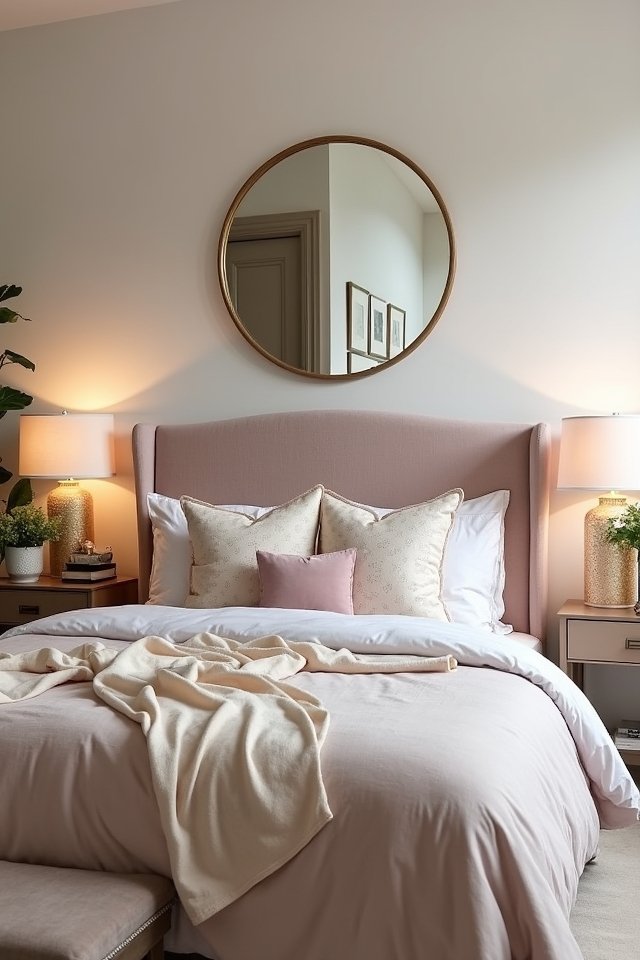 chic oversized round mirror