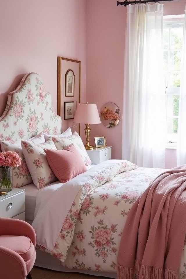 chic pink bedroom furniture