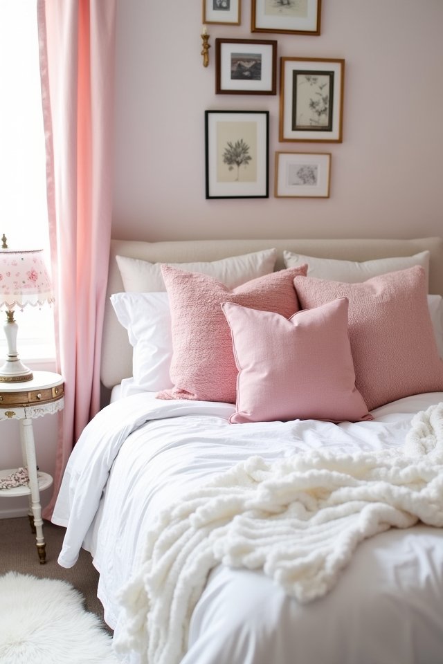 chic pink pillow paradise
