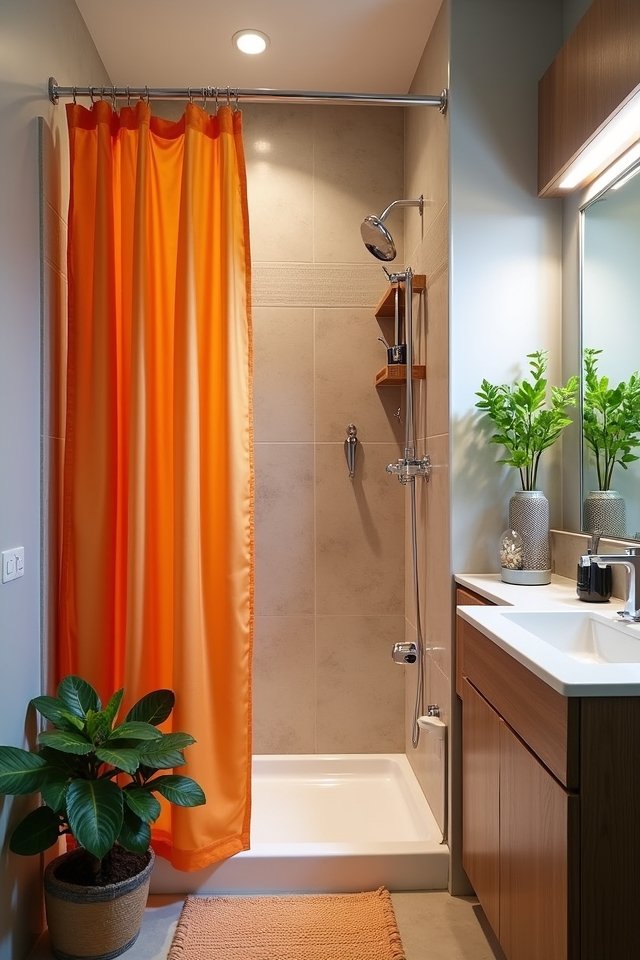 chic shower curtain transformation
