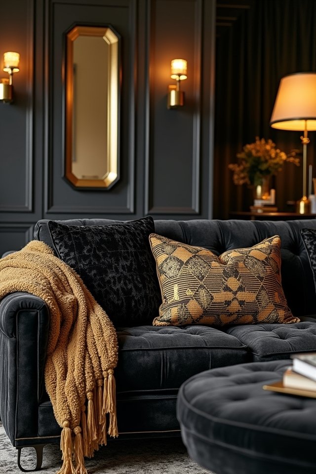 chic throw pillows and blankets