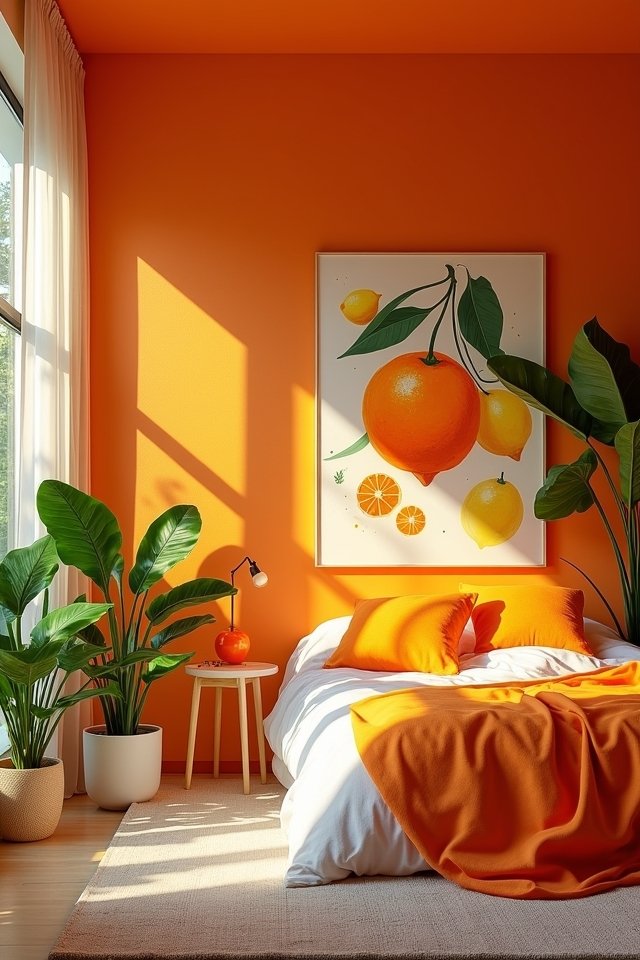 citrus inspired vibrant artwork