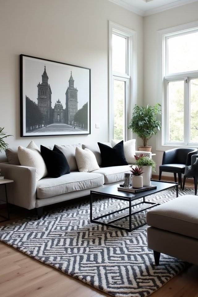 classic black and white elegance
