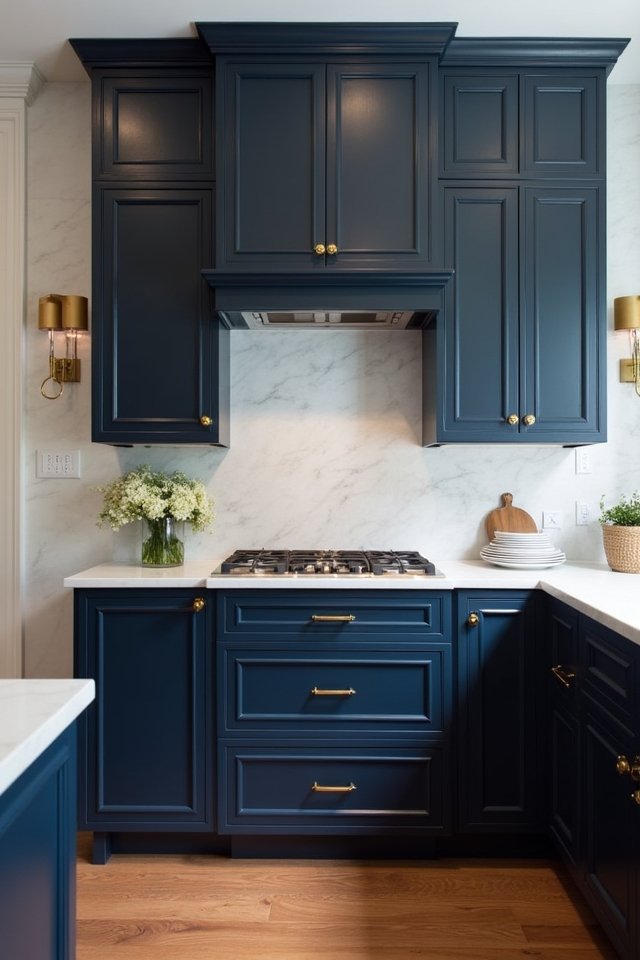 classic blue and white