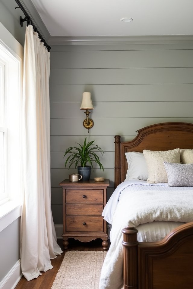 classic shiplap wall accents
