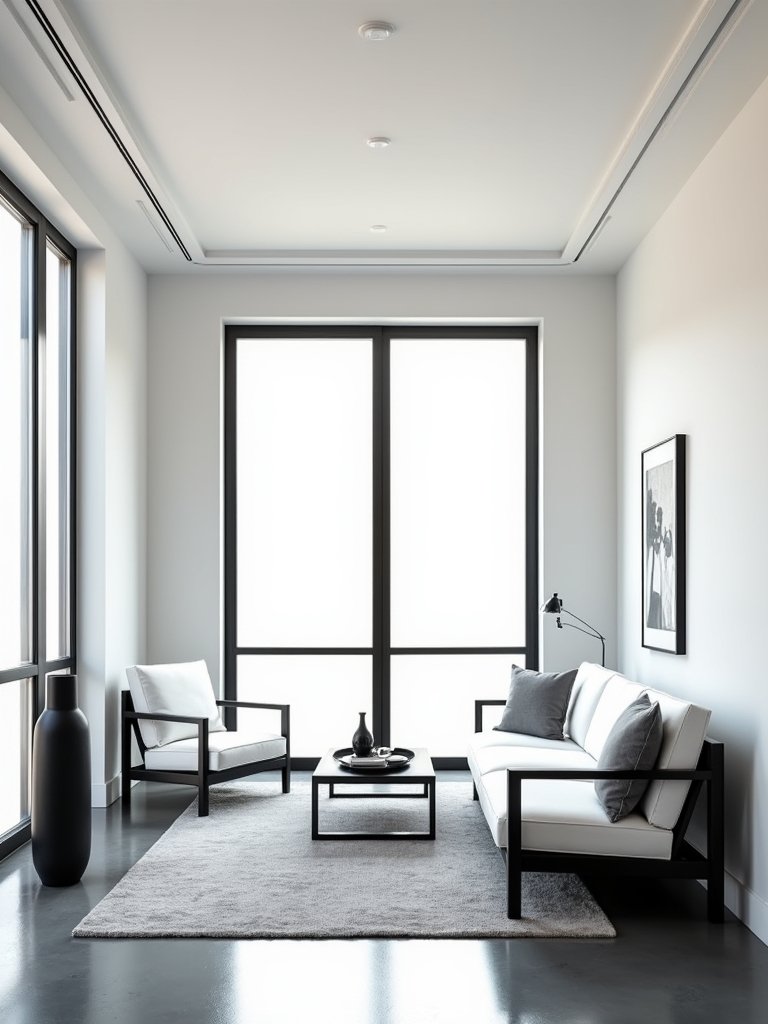 clean lines black trim