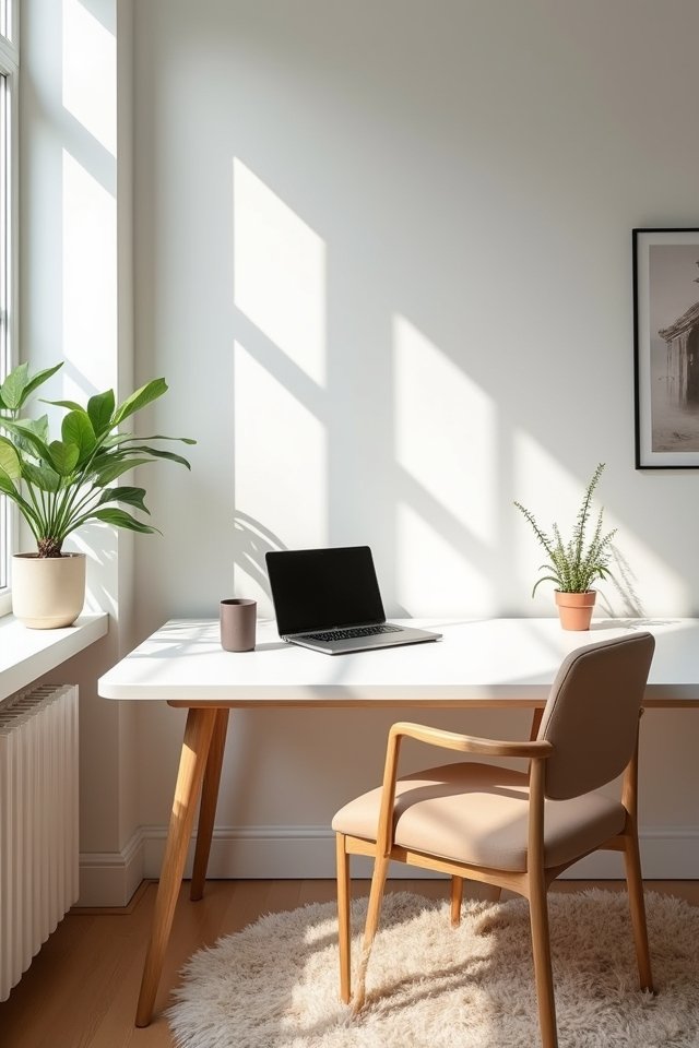 clean organized workspace oasis